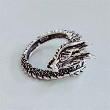 Load image into Gallery viewer, Dragon Sterling Silver Ring