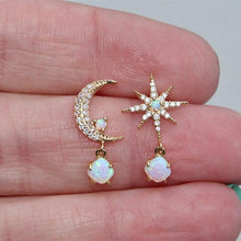 Load image into Gallery viewer, Midnight Opal Earrings