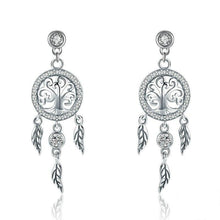 Load image into Gallery viewer, Dream Catcher Sterling Silver Earrings