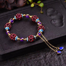 Load image into Gallery viewer, Natural Garnet Stone Pomegranate Bracelet