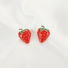 Load image into Gallery viewer, Juicy Strawberry Earrings