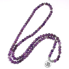 Load image into Gallery viewer, Amethyst Om Bracelet & Necklace