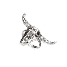 Load image into Gallery viewer, Silver Bull Ring