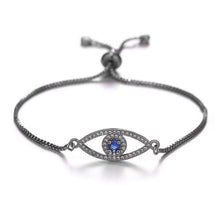 Load image into Gallery viewer, Blue Evil Eye Charm Bracelet