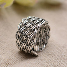 Load image into Gallery viewer, Silver Basket Weave Ring
