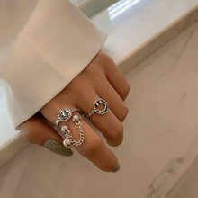 Load image into Gallery viewer, Smiling Face Ring Set