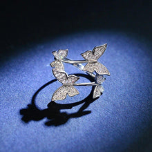 Load image into Gallery viewer, Luxury Crystal Butterfly Ring
