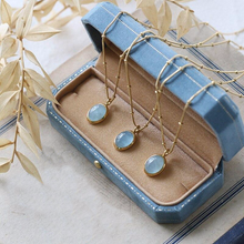 Load image into Gallery viewer, Aquamarine 18K Gold Necklace