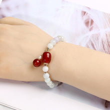 Load image into Gallery viewer, Natural Jade Stone & Agate Pearl Bracelet