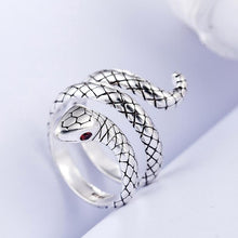 Load image into Gallery viewer, Sterling Silver Serpent Ring