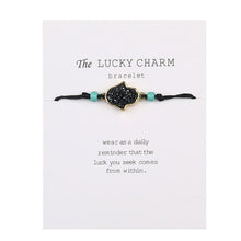 Load image into Gallery viewer, Lucky Hamsa Hand Charm Bracelet