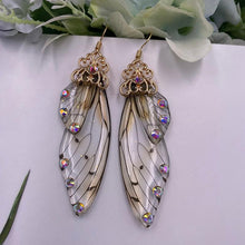 Load image into Gallery viewer, Fairy Wing Statement Earrings