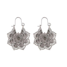 Load image into Gallery viewer, Lotus Mandala Earrings
