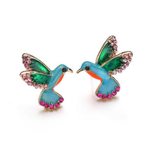 Load image into Gallery viewer, Bird Rhinestone Earrings