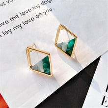 Load image into Gallery viewer, Diamond Shaped Statement Earrings