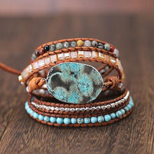 Load image into Gallery viewer, Calming Ocean Jasper Wrap Bracelet