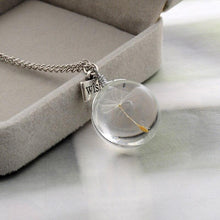Load image into Gallery viewer, Dandelion Wish Crystal Necklace