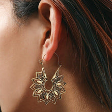 Load image into Gallery viewer, Mandala Flower Drop Earrings
