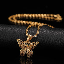 Load image into Gallery viewer, Gold Butterfly Charm Necklace