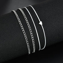 Load image into Gallery viewer, Silver Heart Anklet