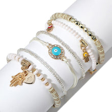 Load image into Gallery viewer, Hamsa Hand Bracelet Set