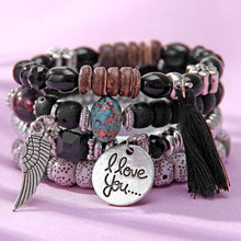 Load image into Gallery viewer, 'I Love You' Angel Bracelet Set