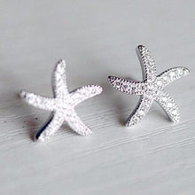 Load image into Gallery viewer, Crystal Starfish Earrings