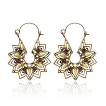 Load image into Gallery viewer, Mandala Flower Drop Earrings