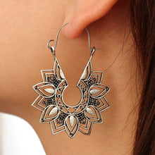 Load image into Gallery viewer, Mandala Flower Drop Earrings