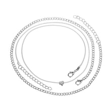 Load image into Gallery viewer, Silver Heart Anklet
