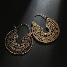 Load image into Gallery viewer, Mandala Hoop Earrings