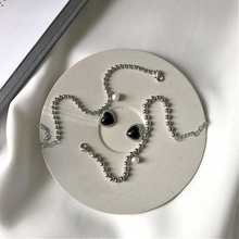 Load image into Gallery viewer, Black Agate Heart Bracelet