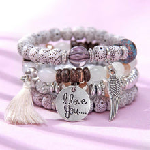 Load image into Gallery viewer, 'I Love You' Angel Bracelet Set