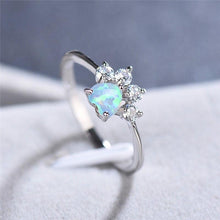 Load image into Gallery viewer, Opal & Crystal Paw Ring