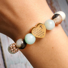 Load image into Gallery viewer, Amazonite Bible Verse Bracelet