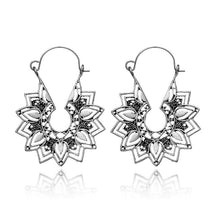 Load image into Gallery viewer, Mandala Flower Drop Earrings