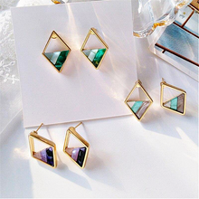 Load image into Gallery viewer, Diamond Shaped Statement Earrings