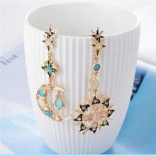 Load image into Gallery viewer, Star Sun & Moon Crystal Earrings