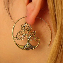 Load image into Gallery viewer, Tree of Life Spiral Earrings