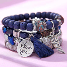 Load image into Gallery viewer, 'I Love You' Angel Bracelet Set