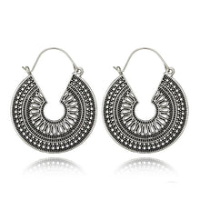 Load image into Gallery viewer, Mandala Hoop Earrings