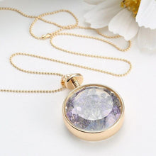 Load image into Gallery viewer, Purple Flower Pendant Necklace