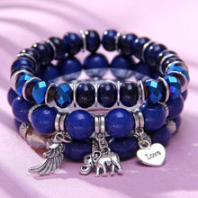 Load image into Gallery viewer, Elephant Charm Bracelet Set
