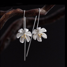 Load image into Gallery viewer, Handmade Lotus Flower Earrings