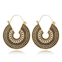 Load image into Gallery viewer, Mandala Hoop Earrings