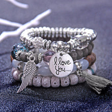 Load image into Gallery viewer, 'I Love You' Angel Bracelet Set