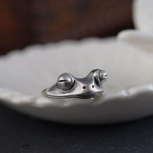 Load image into Gallery viewer, Sterling Silver Grumpy Frog Ring