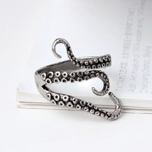 Load image into Gallery viewer, Octopus Silver Ring