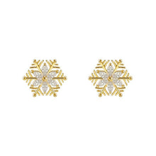 Load image into Gallery viewer, Crystal Snowflake Earrings