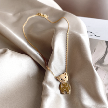 Load image into Gallery viewer, Teddy Bear Pendant Necklace
